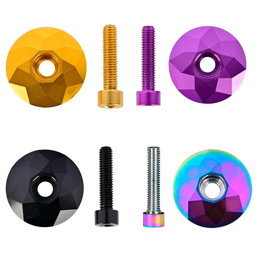 Fahrrad Steuersatz Kappe Gebrannt Blau MTB Rennrad Vorbau Steuersatz Top Kappe Abdeckung mit Schraube für 28.6mm Gabel Kopf Rohr Radfahren Zubehör