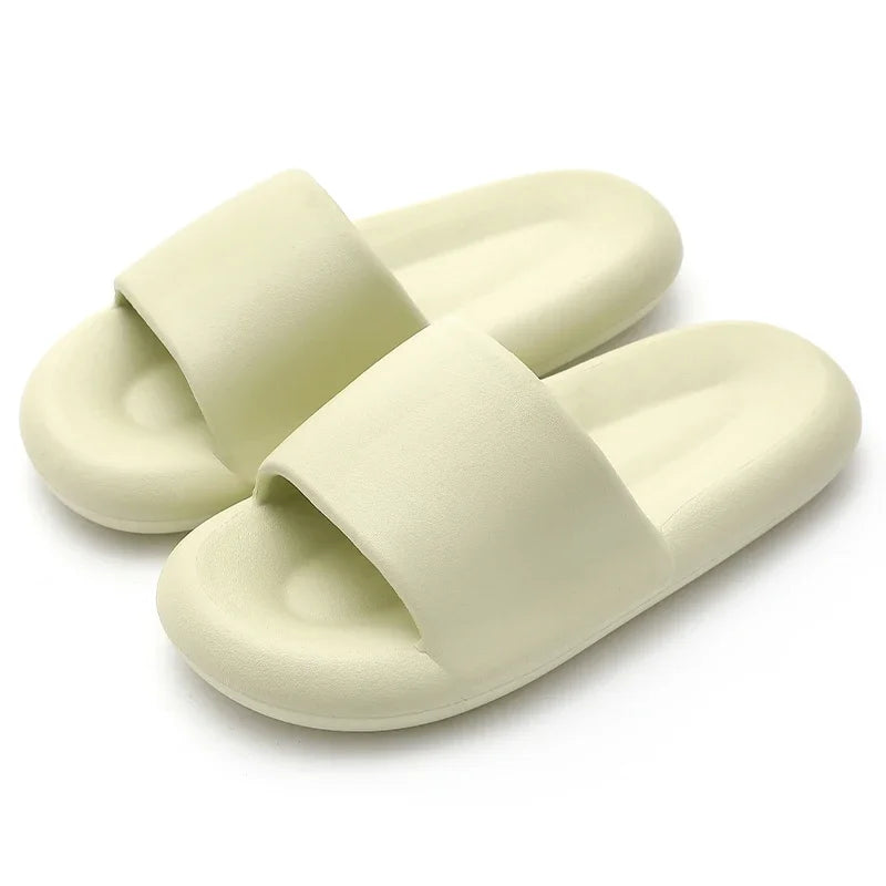 New Soft EVA Slippers Couples Home Slipper Outdoor Beach Summer Sandals Bath Men Flip Flops Non-Slip Women Thick Sole Shoes
