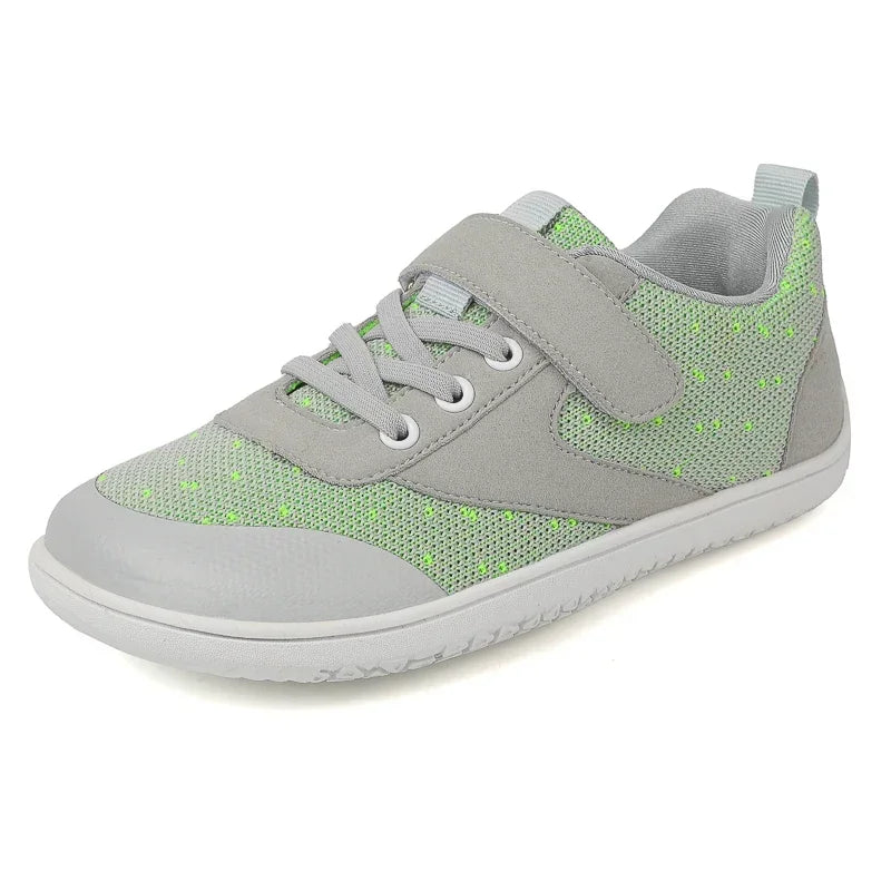 Kinder Weite Barfuß Schuhe - Minimalistische Jungen Mädchen Sneaker - Leichtgewicht Rutschfest Kinder Walking Schuhe Casual Skate Flats