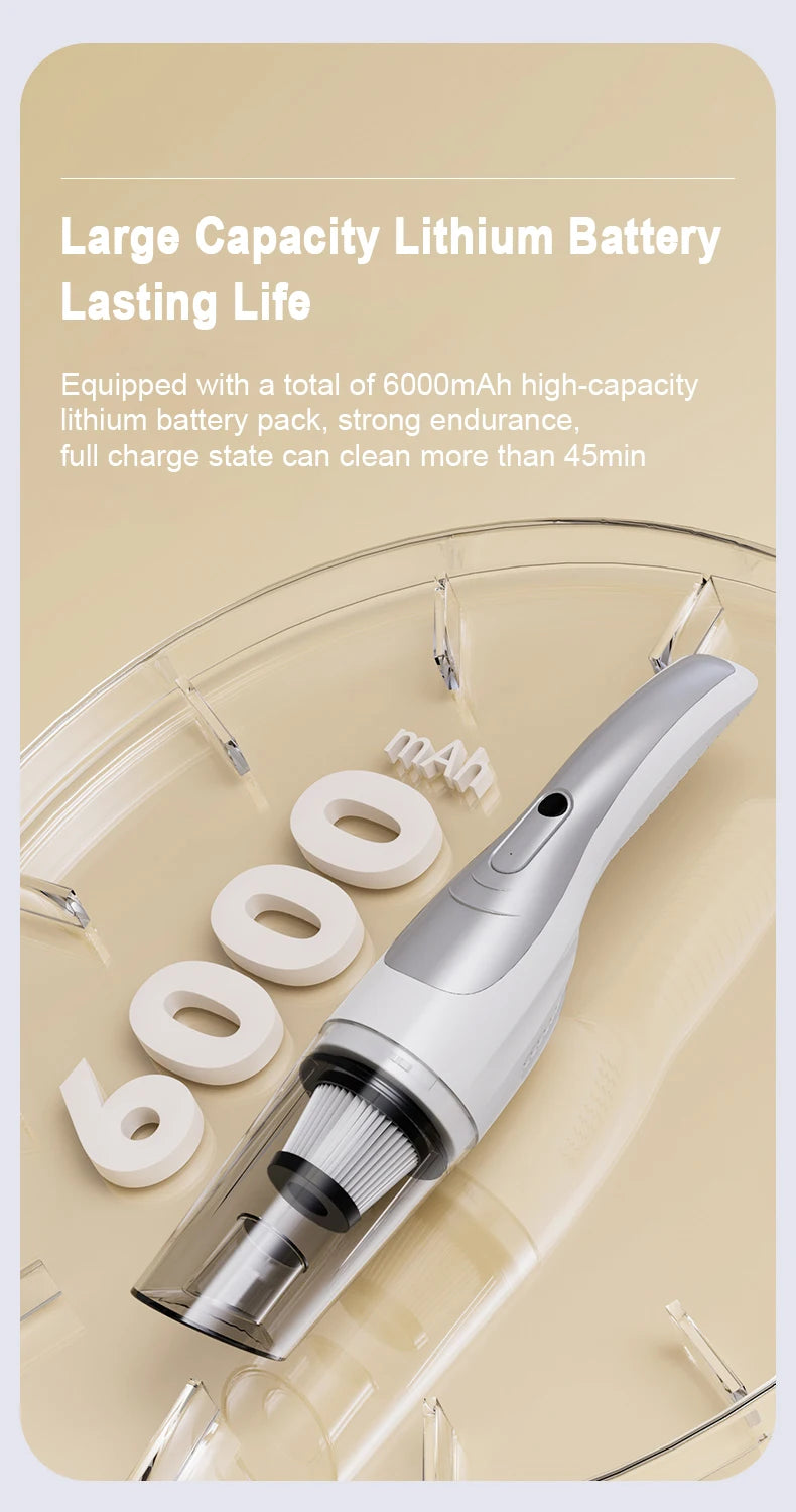 Cordless Wireless Vacuum Cleaner for Home Appliance Brushless Vaccum Cleaner for Car Home Cleaning Vacuum Cleaner