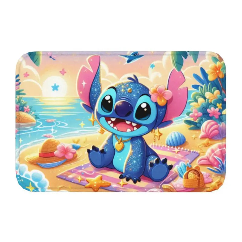 Custom Cartoon Stitch Floor Door Kitchen Bathroom Mat Anti-Slip Outdoor Doormat Bedroom Balcony Entrance Rug Carpet Footpad