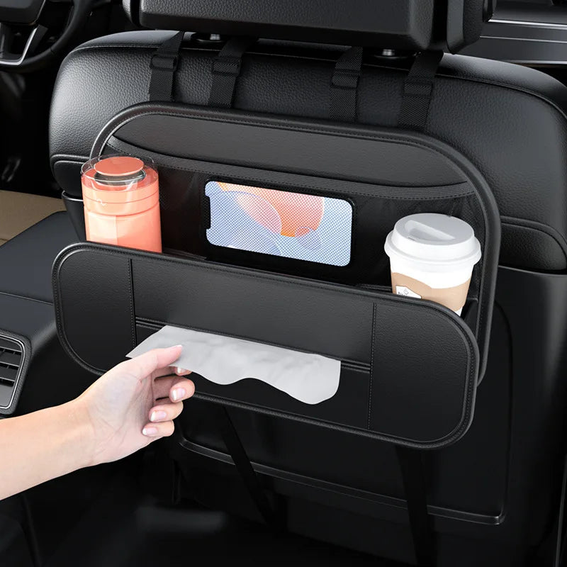 Car Seat Back Organizer Multifunctional Hanging Bag Storage Box Car Seat Back Mesh Pocket Storage Bag Car Supplies
