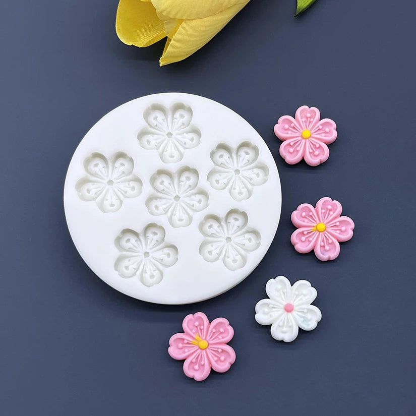 Flower Daisy Silicone Sugarcraft Mold Resin Tools Cupcake Baking Mould Fondant Cake Decorating Tools