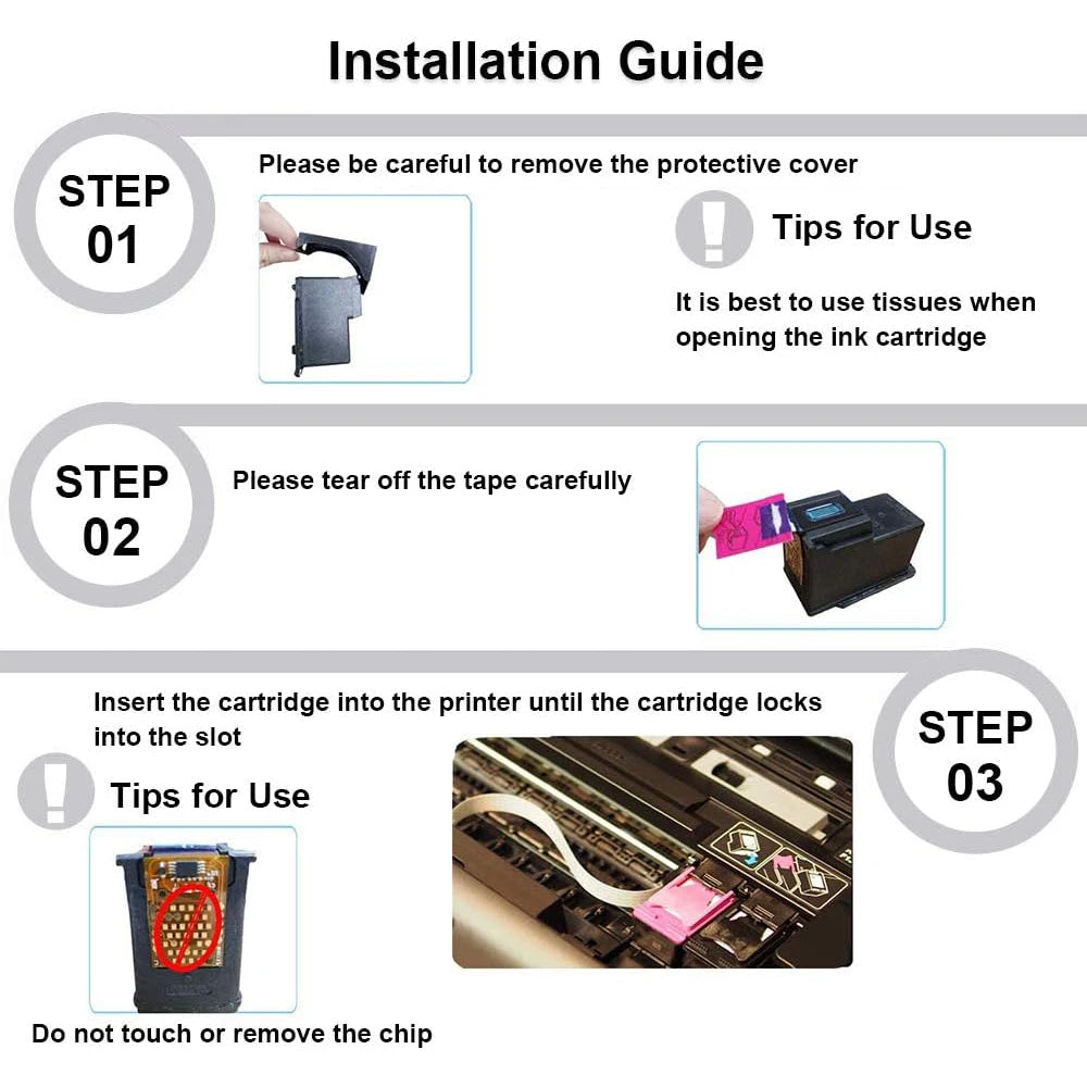 Einkshop For HP301 Ink Cartridges for HP Deskjet 3050a 3052a 3054a 3051a 3055a 3056a 3057a 3059a Envy 4500 4501 4502 4503 4504