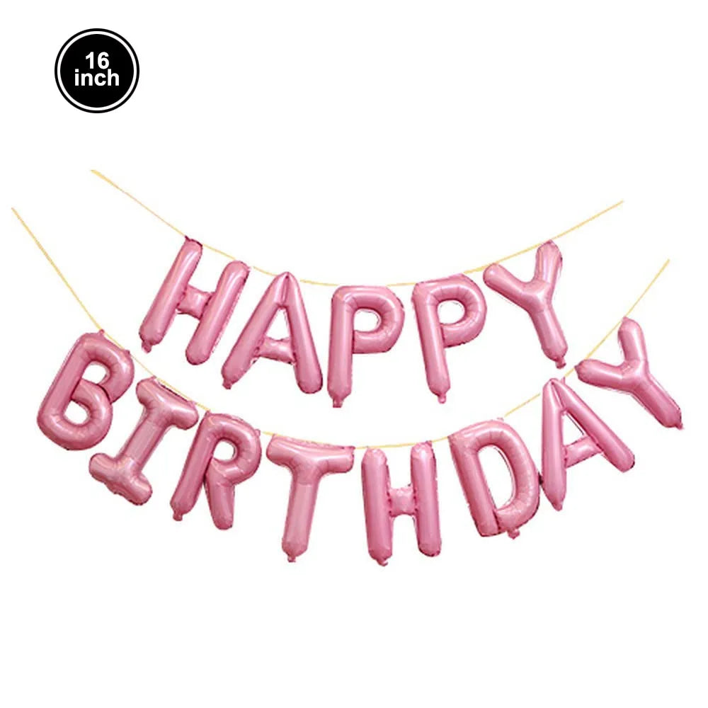 PartiesTour 32Inch Zahlenballon Rosa - Folie 81cm Groß