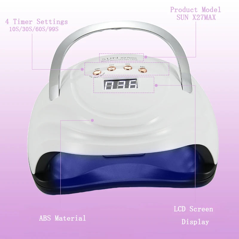 Big Power UV LED Lamp For Nails With 4 Timer Memory Function 81LEDs Lamp For Fast Gel Polish Drying Lamp Nail Equipment