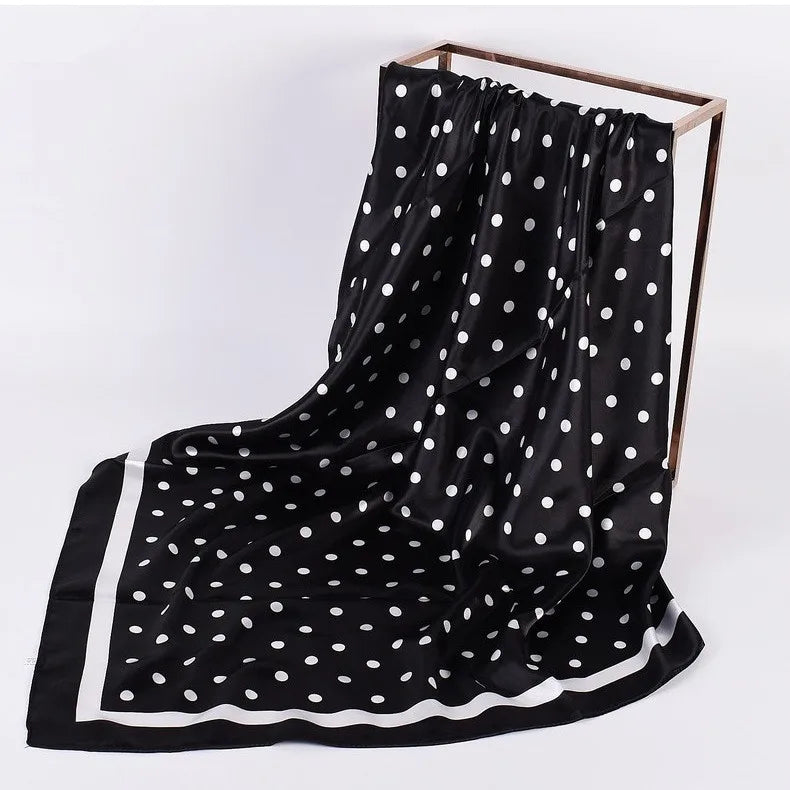 Luxoria Seidenoptik Halstuch - 90x90 cm Polyester weich