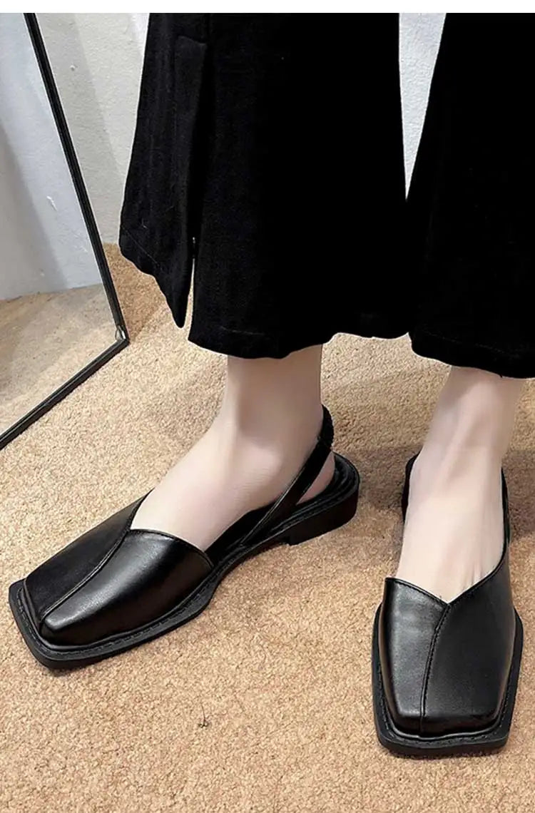 Women's Sandals Elegant Summer Shoes For Women Summer Sandals Slip On Low Heels Sandals Shoes Female 2025 New Sandalias De Mujer