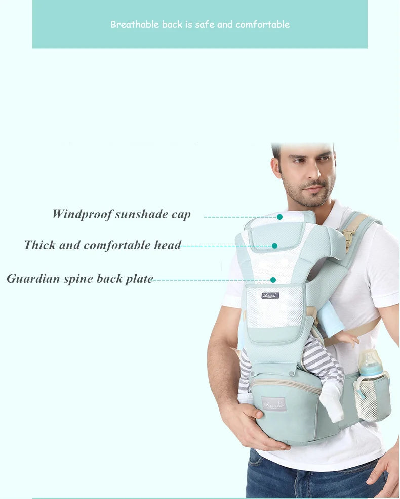 Babytrage 2025: dajinbear Baby Carrier Ergonomic Infant Multifunctional Waist Stool - Newborn Toddler Multi-use Before After Kangaroo Bag Accessories Collection