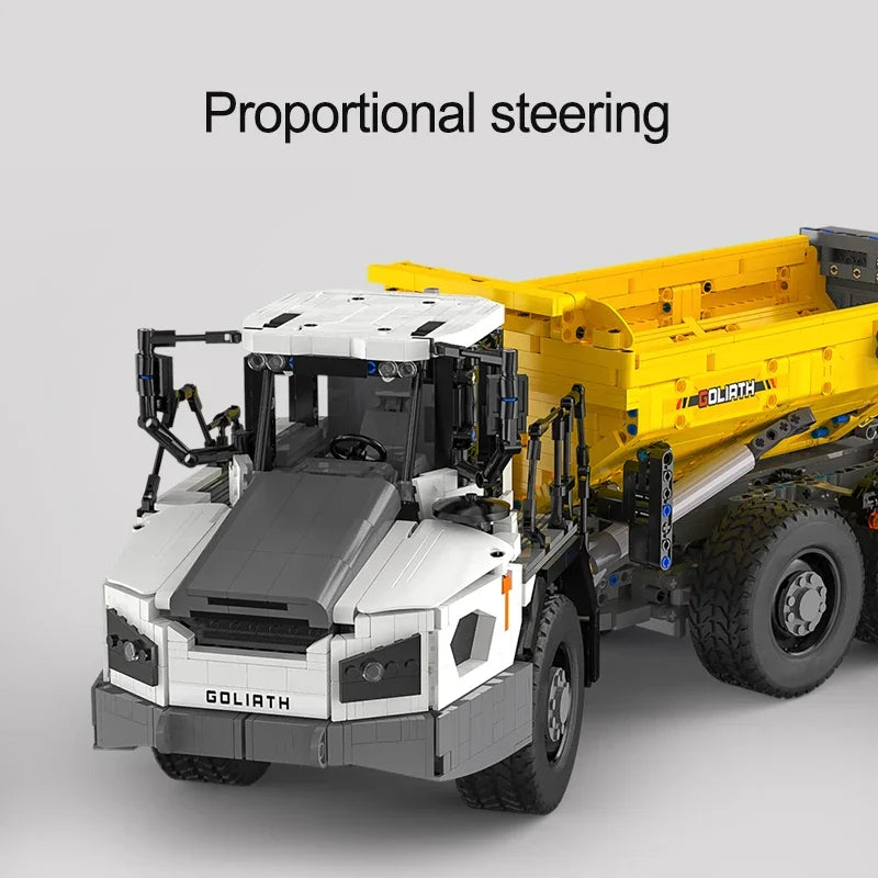 Camion basculant Cada C61054 RC cu telecomandă - 3067 piese baterie