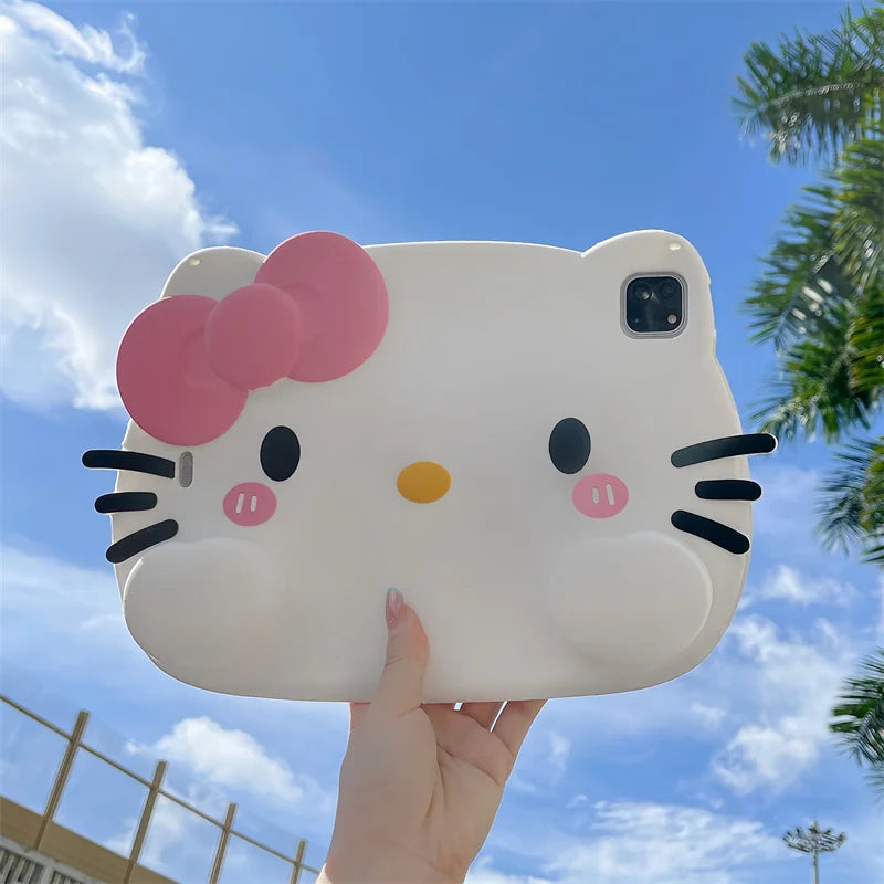 Husă din silicon MINISOM Hello Kitty - rezistentă la șocuri pentru iPad 10.9/11