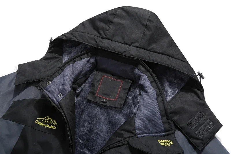 ArmeeGrün Parka Wasserdichtes Fleece - Größe 9XL, Dicke