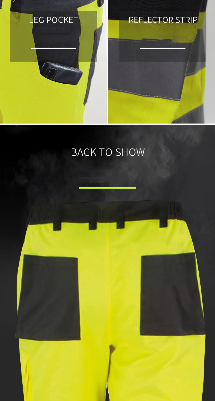 WarnTex R1 Reflektierender Overall - Gr. S-XXL, 6 Taschen