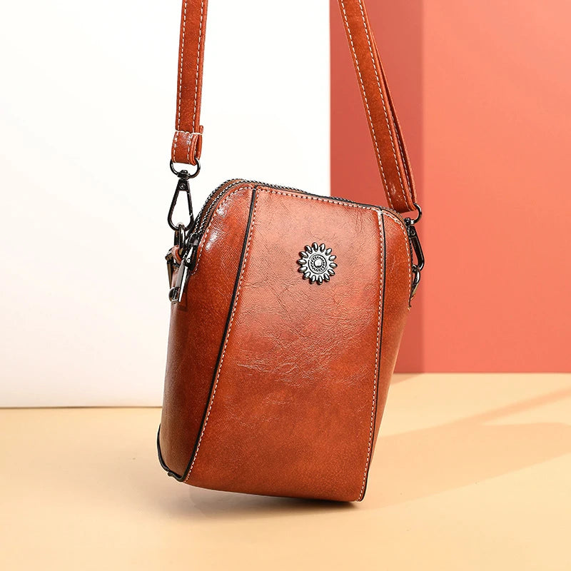 Modisch Und Vielseitig Handy Tasche, Neue Casual Schulter Crossbody Kleine Tasche, Künstlerisch Retro Mini Tasche Für Frauen