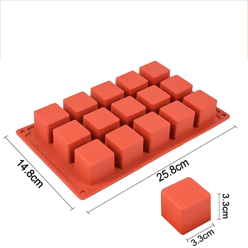 Silicone Pastry Mold 3D French Dessert Mousse Cake Baking Pan Chocolate Candles Soap Fondant Molds DIY Cake Decoration Tools