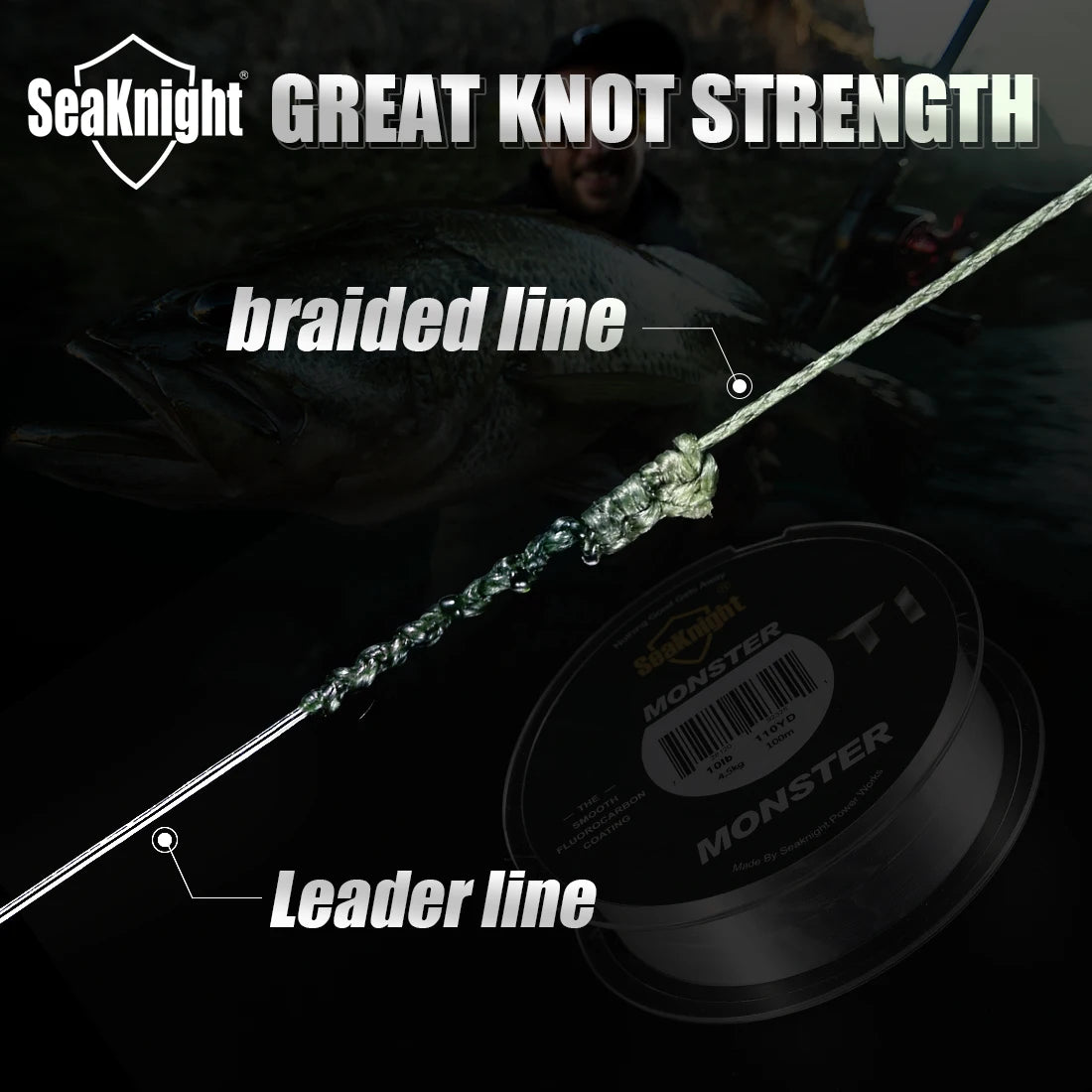 SeaKnight Marke TriPoseidon Serie 4 Stränge 300M PE Geflochtene Angelschnur 8-60LB Multifilament Angelschnur Glatt Karpfen Angeln