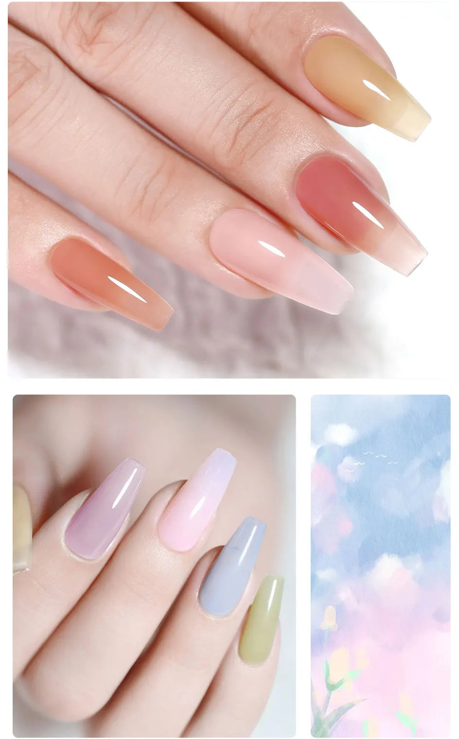 NailCO Gel Nail Polish Nail Art Translucent Vernis Semi Permanent UV LED Lamp Gel Manicure for Gel Polish Nail Glue Productos