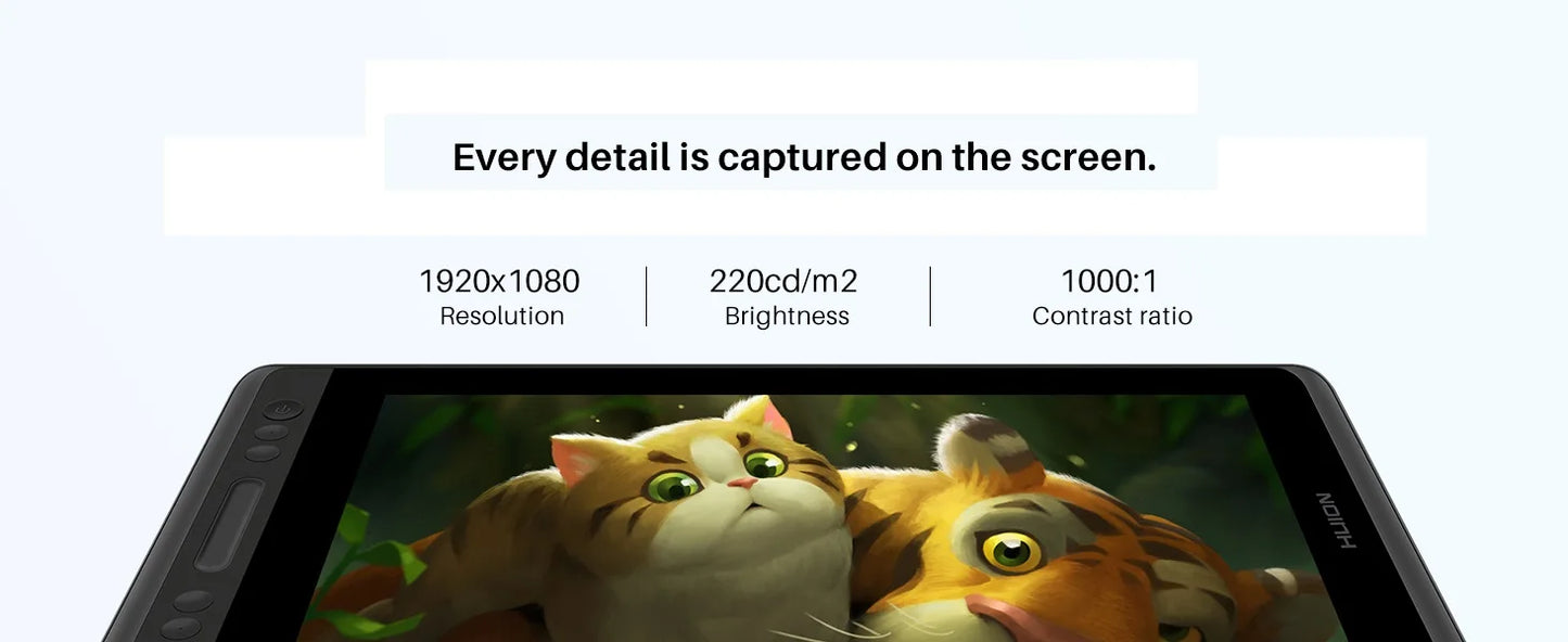 HUION KAMVAS Pro 13 GT-133 2025 - Pen Display Digital Graphics Monitor - 8192 Levels Tilt Function Professional