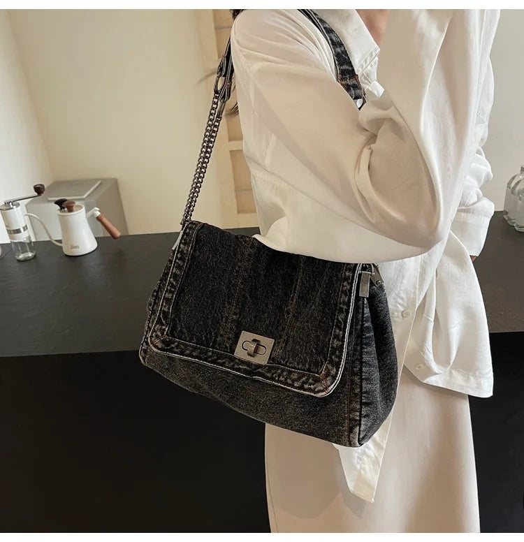 Fashionable And Versatile Shoulder Bag Crossbody Bag Commuting Bag College Student Minimalist Casual Tote Bag For Women Flap Bag