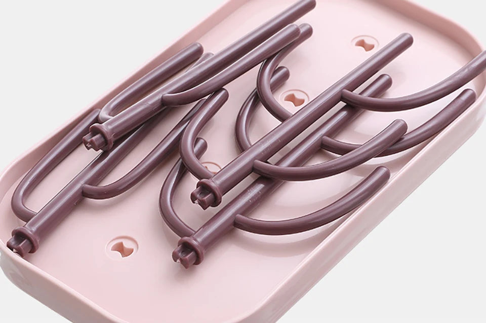 Baby Bottle Drying Racks Pink Beige Feeding Cup Holder Removable Storage Support Drain Rack Bottle Cleaning Drying Machine