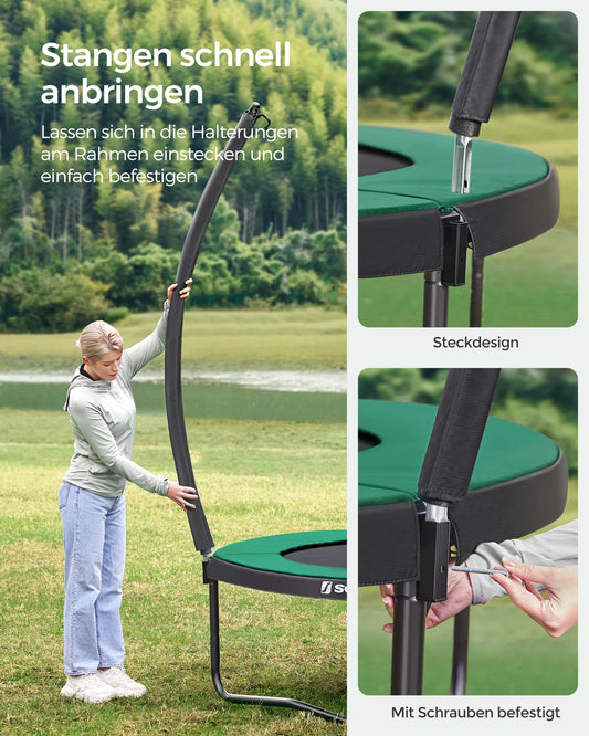SONGMICS Gartentrampolin Sprungnetz - 427 cm, 150 kg, Stahlrahmen by Golden Bridge Store