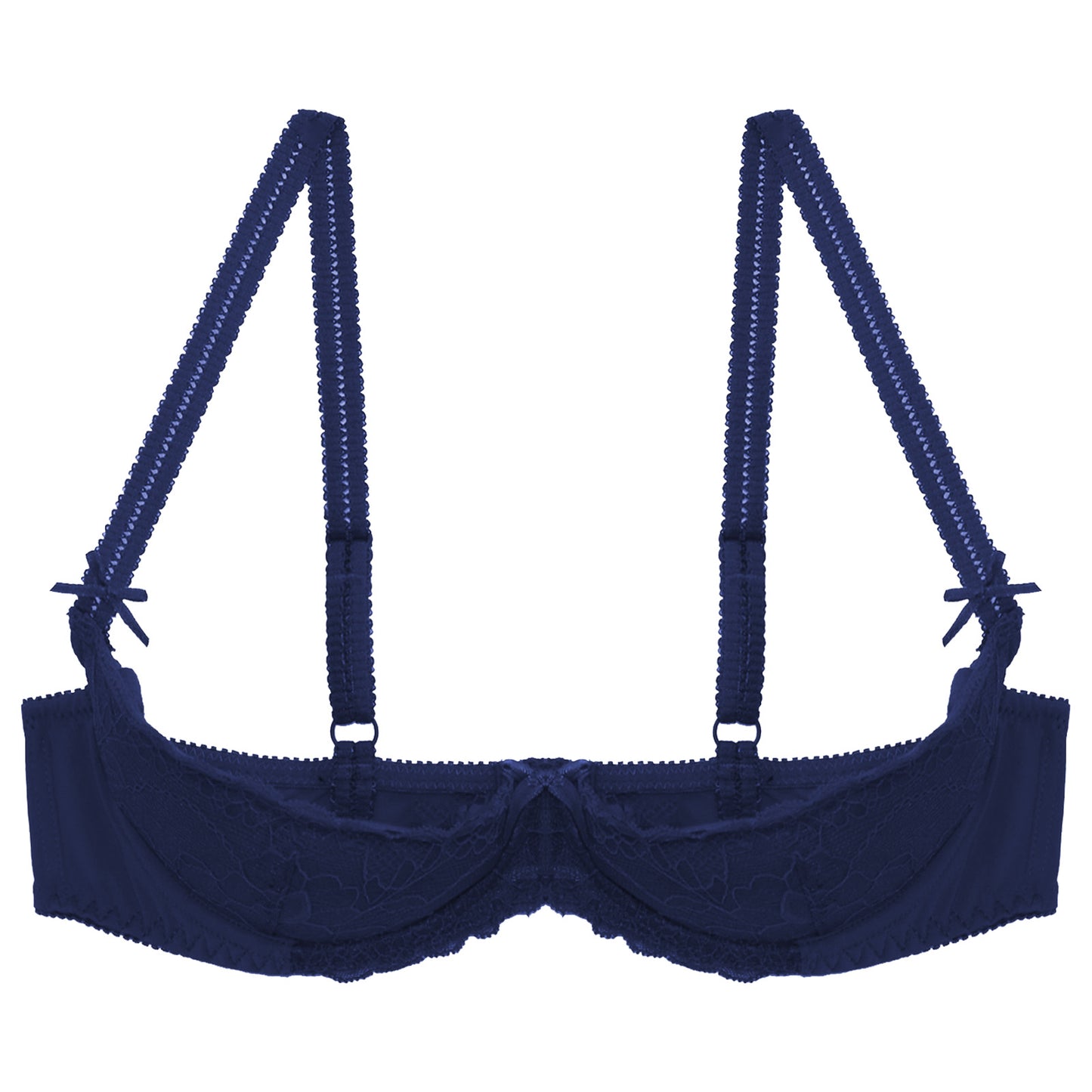 Sutien elegant pentru femei, cu 1/2 cupă, cu întăritură, push-up, dantelă, cu căptușeală, bandană, bretele reglabile, lenjerie intimă, spate cu cârlig, bustieră