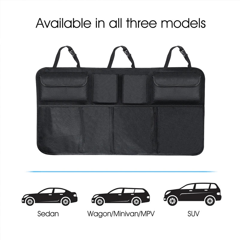 high Capacity Car Seat Back Storage Hanging Bag Car Waterproof Storage Storage Box Mesh Pocket Car Interior Supplies