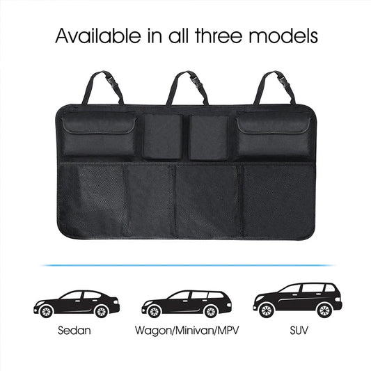 high Capacity Car Seat Back Storage Hanging Bag Car Waterproof Storage Storage Box Mesh Pocket Car Interior Supplies