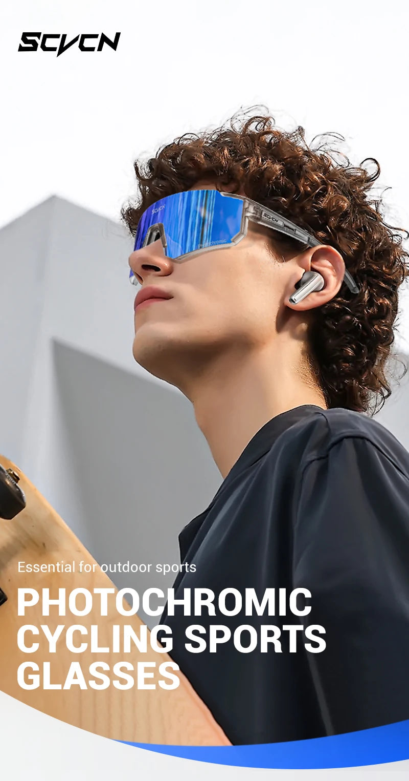 SCVCN S1412 Photochrome Sonnenbrille - 145mm/55mm PC