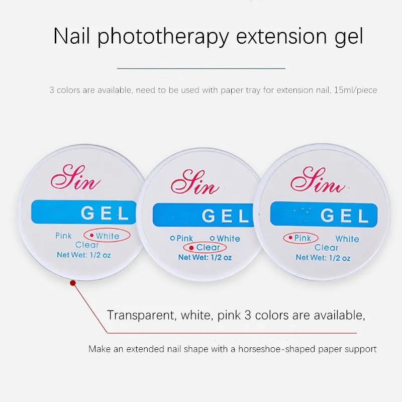 Gel de construcție UV MOONBIFFY HW538 - Roz transparent 15ml