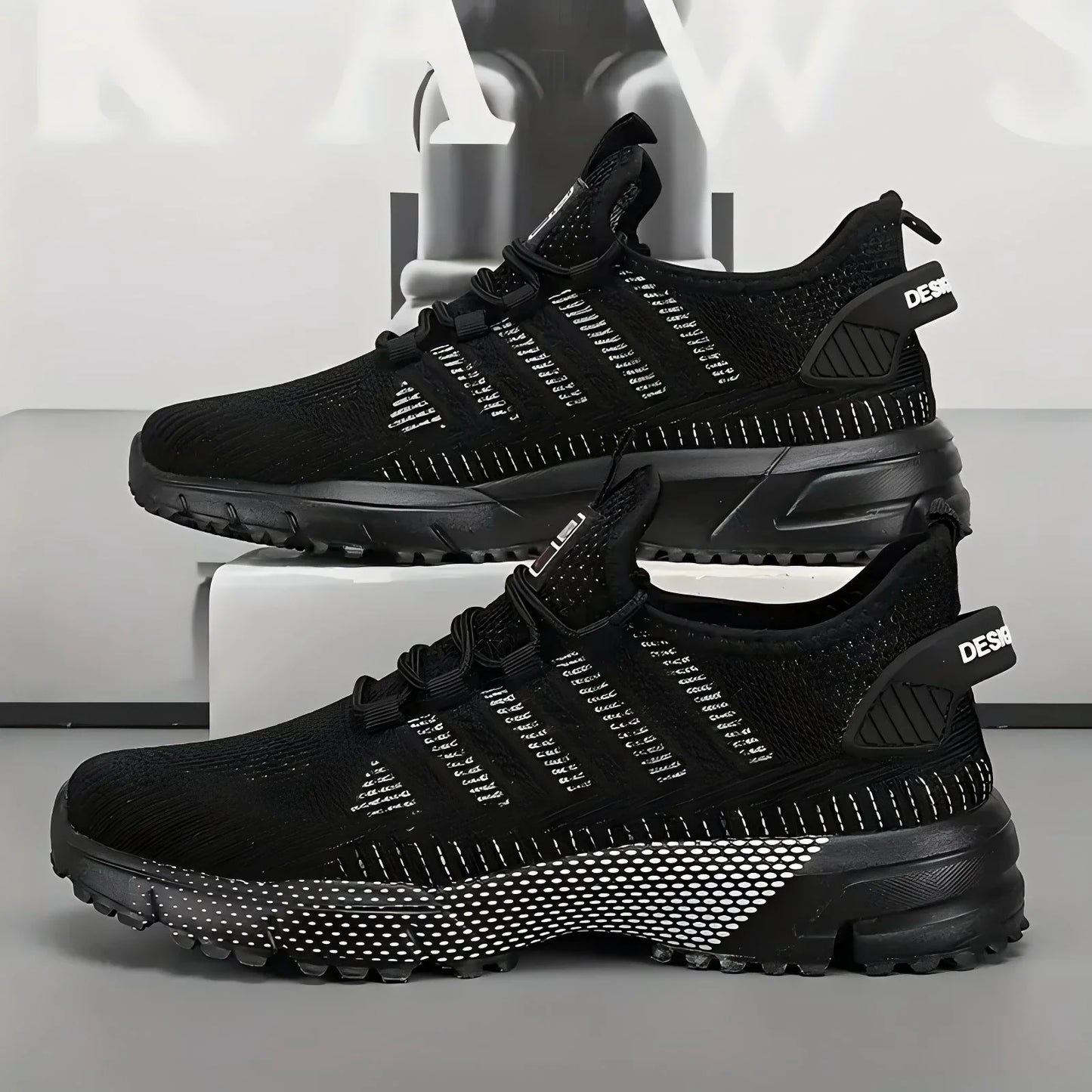 Men's Sneakers Running Shoes for Men Lightweight High Quality Mens Shoes Mesh Casual Sneaker Lace-Up Summer Sports Tennis Shoe