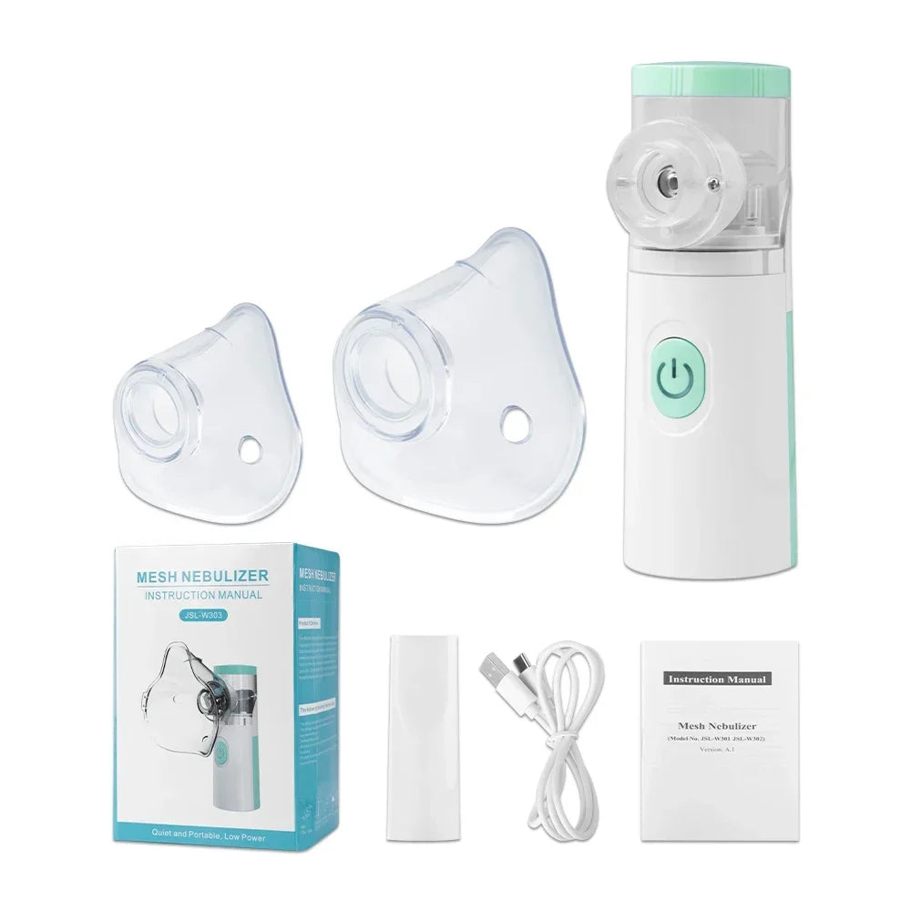 Mini nebulizator portabil silențios inhalator portabil cu ultrasunete nebulizator medical inalador atomizor bebeluși copii adulți pentru tuse astm