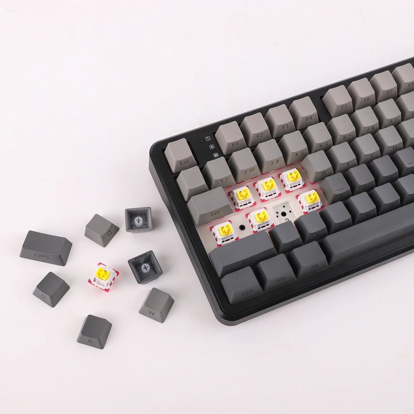 Tastatură de gaming 2025: EPOMAKER X AULA F108 PRO, dimensiune completă, 100% ANSI, cu configurație - înlocuire la cald, cu fir/2.4GHz/Bluetooth, colecție de iluminare de fundal RGB