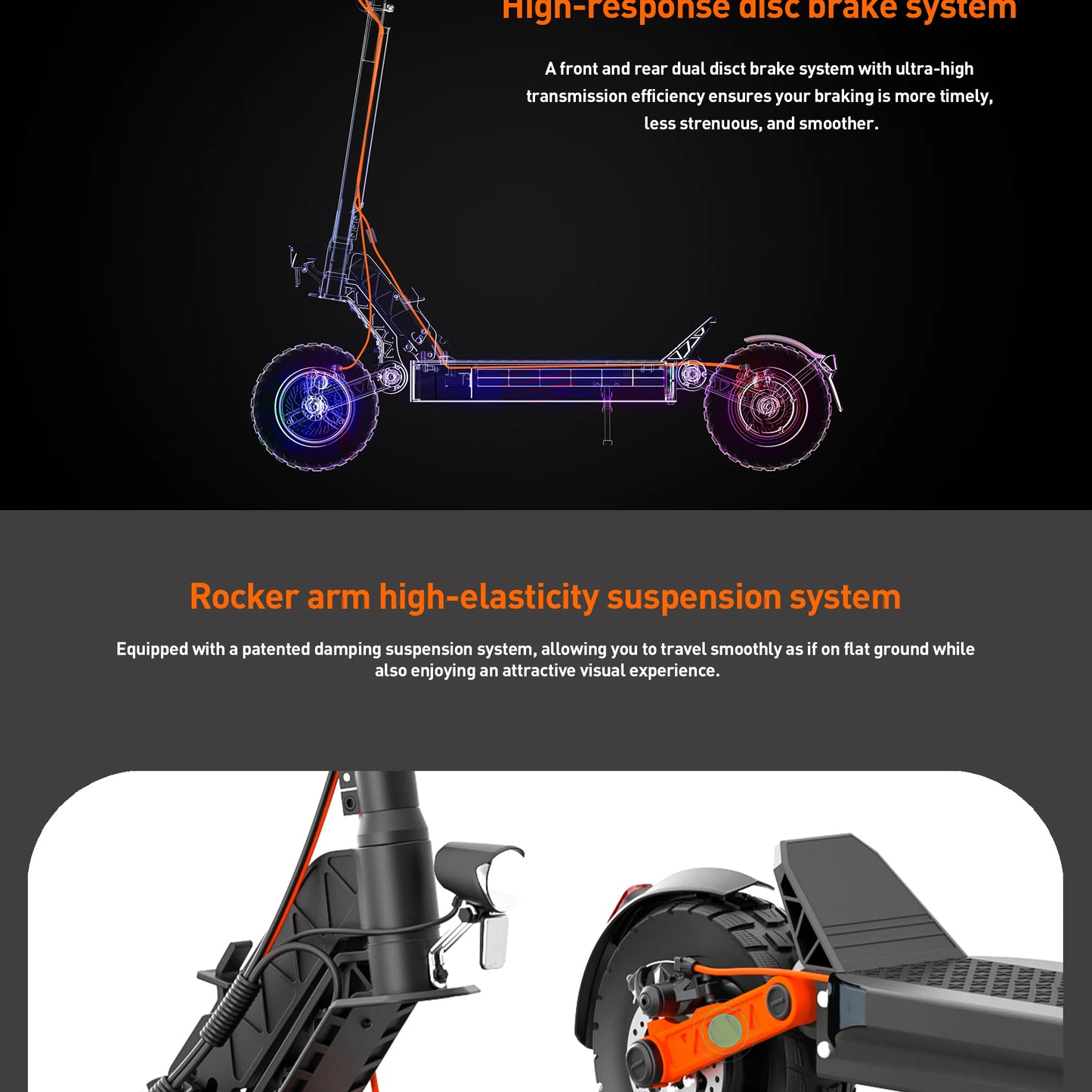 JOYOR S5 Faltbar - Kapazität 13Ah Leistung 500W Reifen 10 Zoll