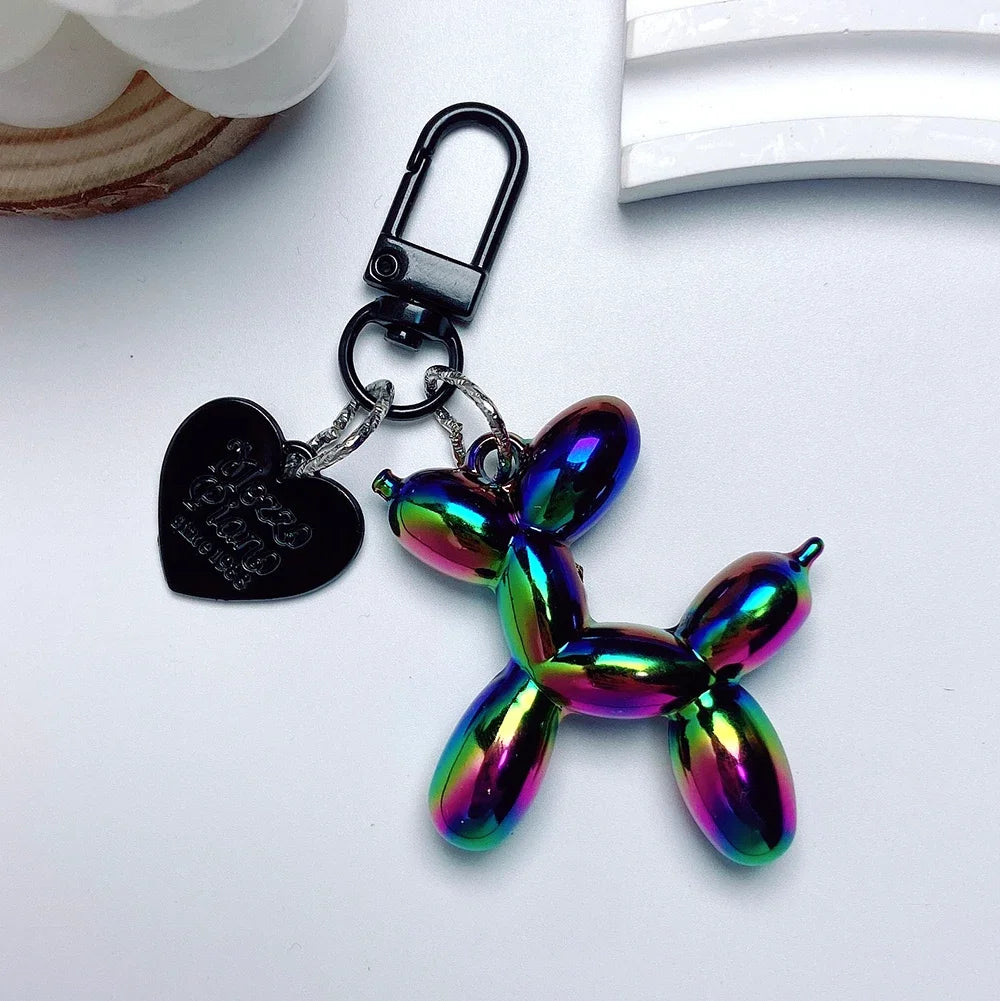 Damen Schlüsselanhänger 2025 - Adorable Balloon Dog Y2k Bag Charms Cute Puppies Acrylic