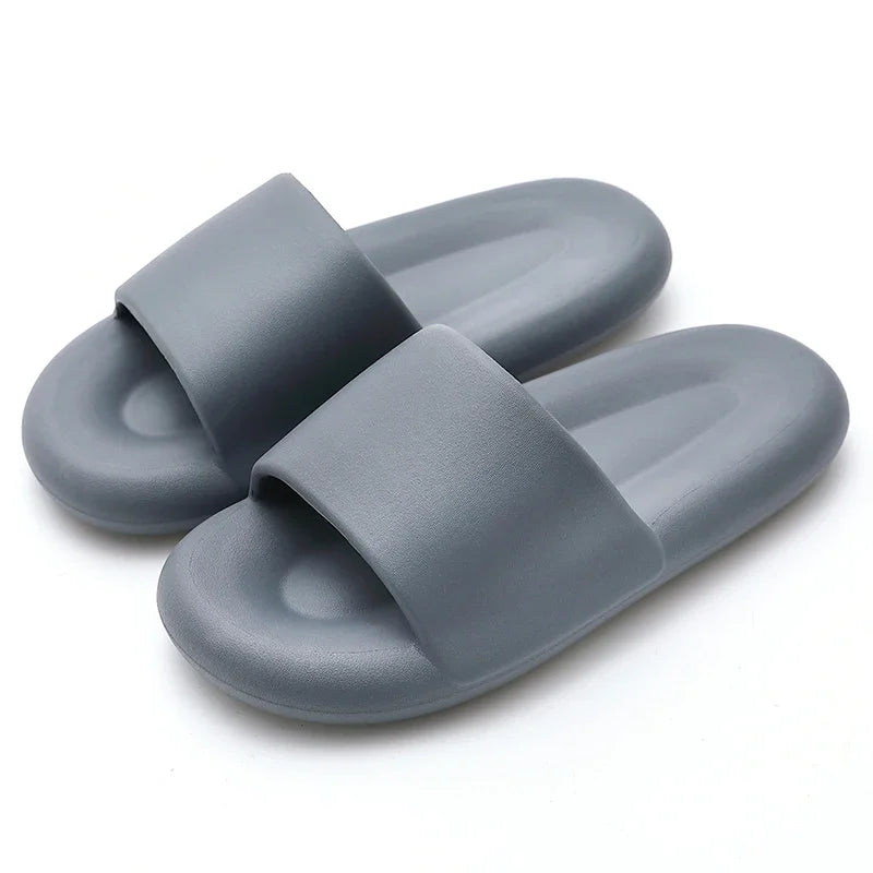 New Soft EVA Slippers Couples Home Slipper Outdoor Beach Summer Sandals Bath Men Flip Flops Non-Slip Women Thick Sole Shoes