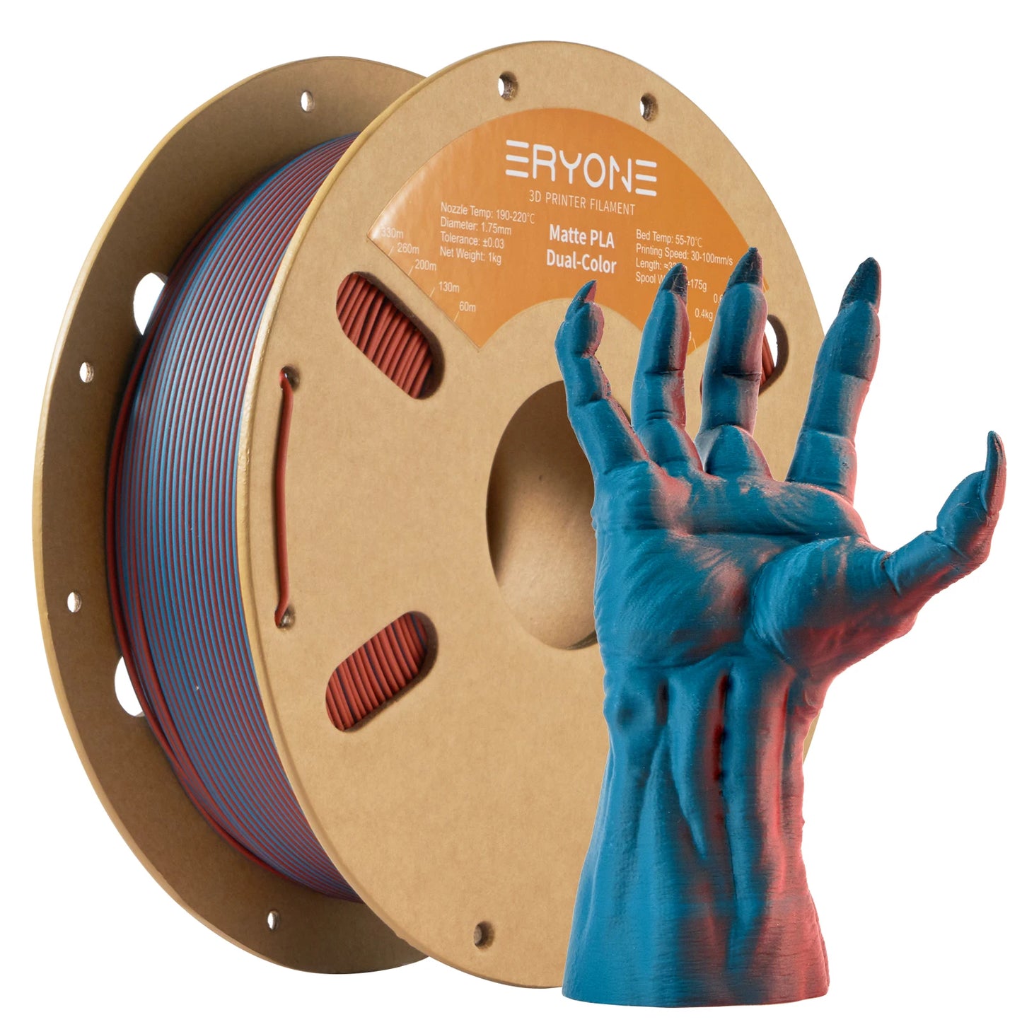 ERYONE Matte Dual Color PLA - 1,75 mm 1 kg Toleranz 0,03 mm