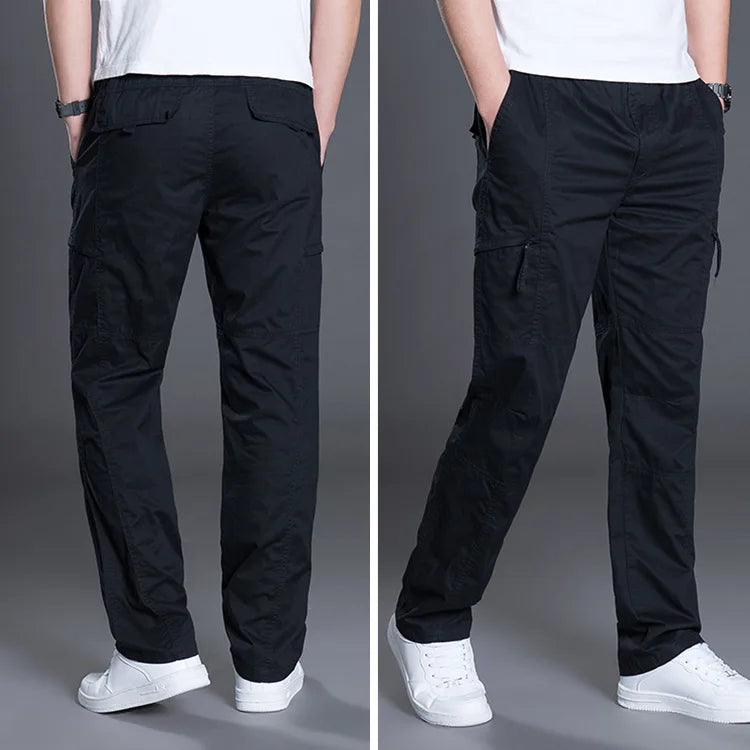 Herren Hosen 2025 - Summer Autumn Fashion Cotton Long Pants Straight Joggers Plus Size