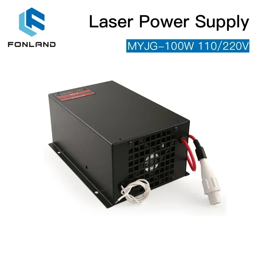Sursă de alimentare laser CO2 Fonland 80 100W, înlocuire pentru mașina de gravat și tăiat tuburi cu laser CO2 RECI W2 T2 M100W