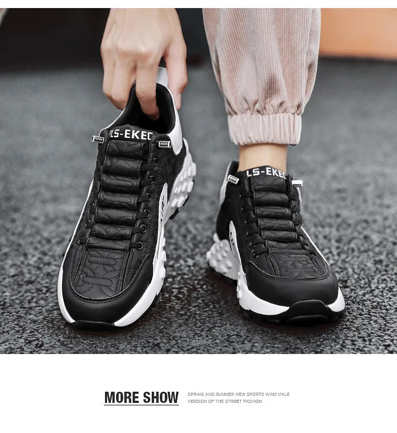 Brand Men's Sneakers Designer Comfortable Running Shoes for Men Outdoor Non-Slip Casual Shoes Fashion Platform Board Shoes Male