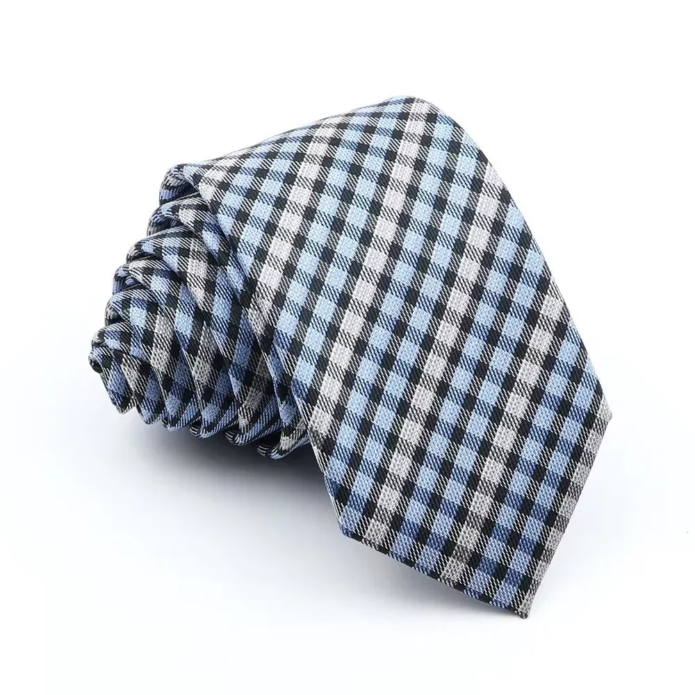 Neue Jacquard-Schottenkrawatte für Männer - Klassische 6cm-Krawatte für Hochzeit, Geschäft und Suit