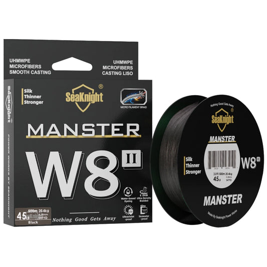 SeaKnight Brand W8 II Series Fishing Line 8 Strands 500m 300m anti-UV anti-saltwater Coating, Multifilament PE Line Braided Wire