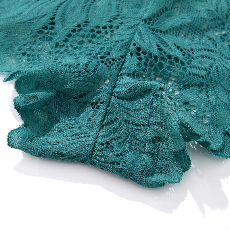 All Of Me Spitze V-Taillen Dessous - 3er Set Nylon Elastan