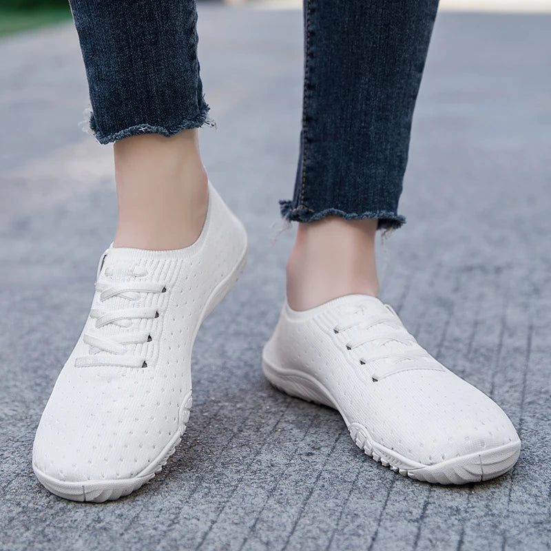 Casual Sneakers for Women Breathable Comfortable Outdoor Walking Shoes Soft Sole and Anti-slip Women's Wide Toe Shoe Size 36-42