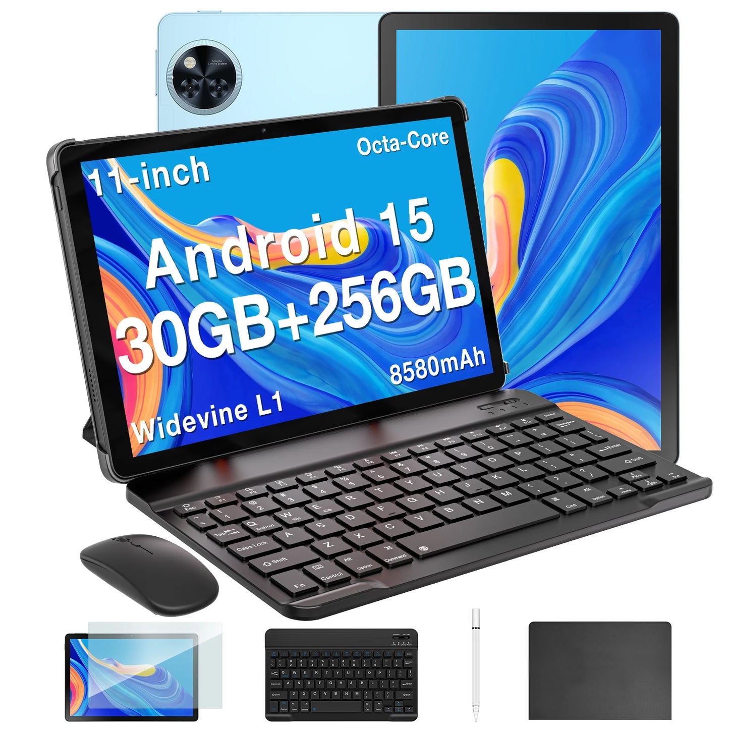 Global Version DOOGEE U11 Pro Android 15 Tablet PC 11 inch Ultra-clear 90Hz Display 30GB(6 + 24) 256GB 8580mAh Battery Tablet