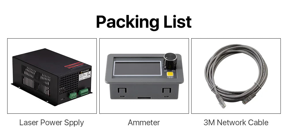 Sursă de alimentare laser CO2 Cloudray 80-100W pentru mașina de gravat și tăiat cu laser CO2 M100W