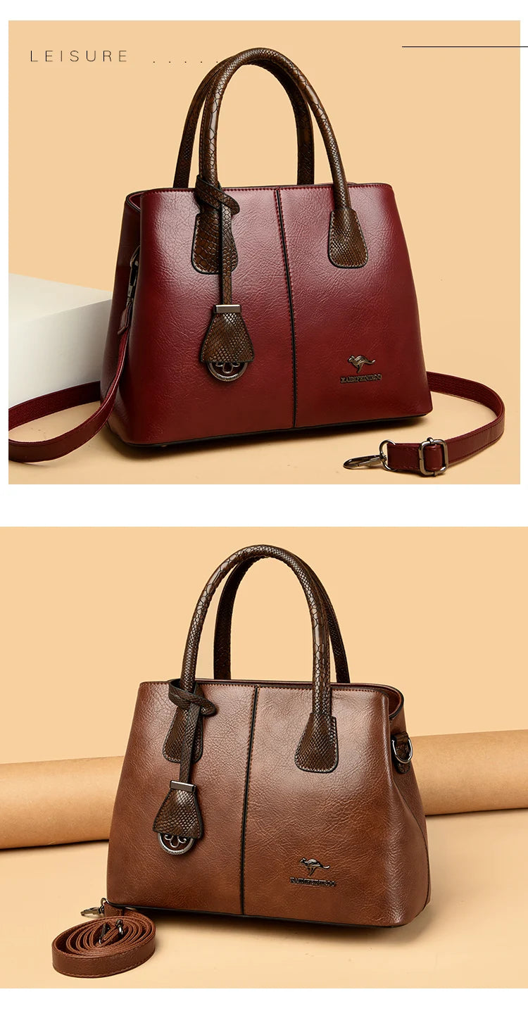 Fashion Crossbody Bags for Women Designer Ladies Purses and Handbags High-quality Soft Leather Women Shoulder Messenger Bags Sac