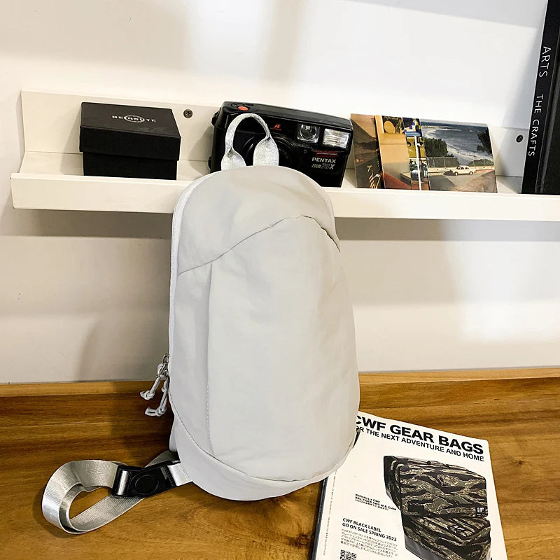 Crossbody Bag Men's Casual Chest Bag 2025 New Fashion Trendy Brand Small Shoulder Bag Women's Lightweight Sports Waist Bag Shoulder Bag
