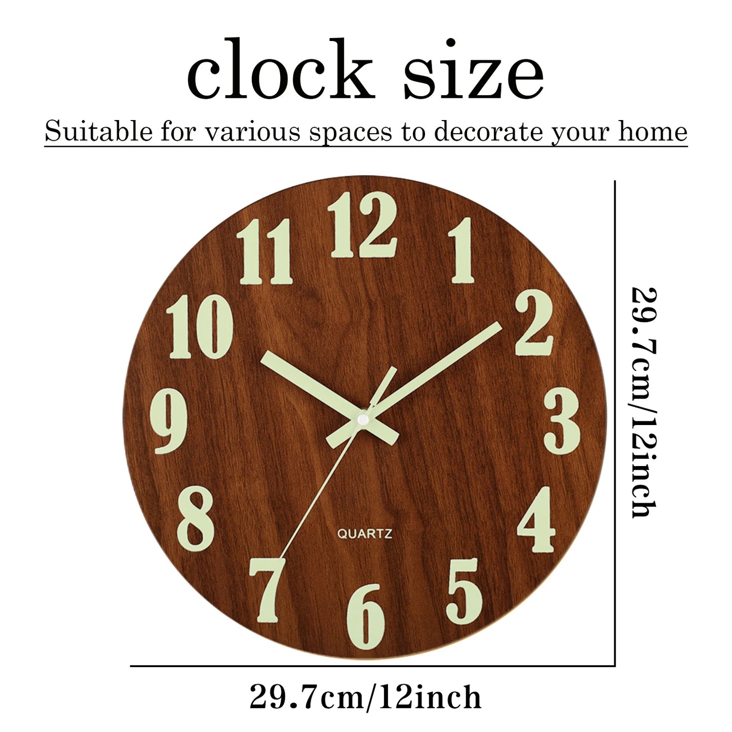 Choice YG001-003 Leuchtend Nachtlicht - 30cm Holz Quarz