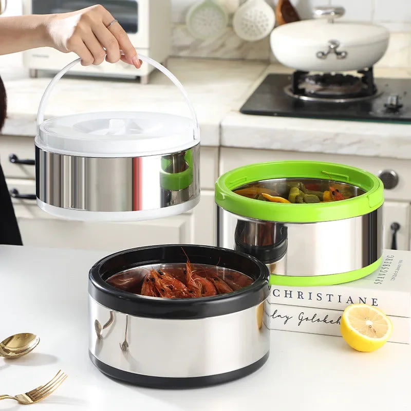 Large Capacity Commercial Portable Insulated Pot with Rice and Household Three Piece Set Insulated Bucket